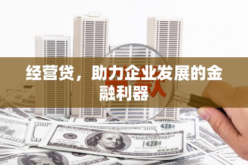 宽甸经营贷，助力企业发展的金融利器