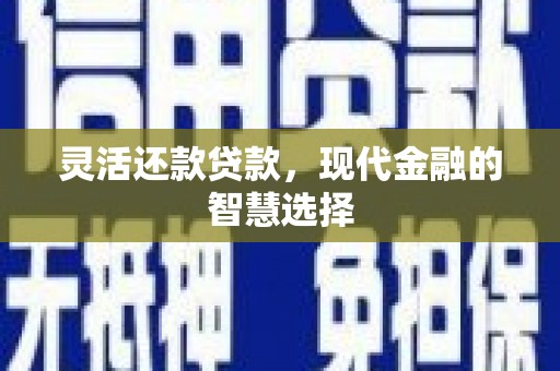 宽甸灵活还款贷款，现代金融的智慧选择