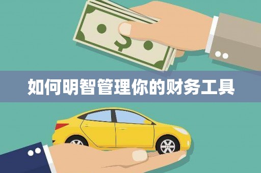 宽甸如何明智管理你的财务工具