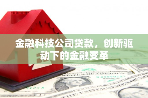 宽甸金融科技公司贷款，创新驱动下的金融变革