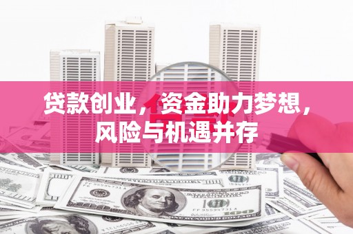 宽甸贷款创业，资金助力梦想，风险与机遇并存