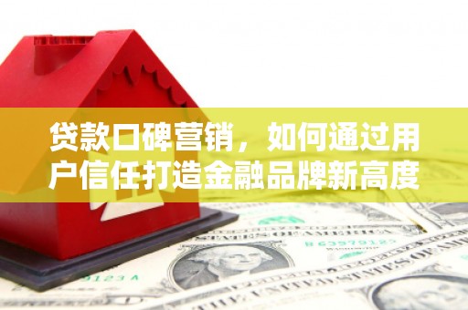 宽甸贷款口碑营销，如何通过用户信任打造金融品牌新高度