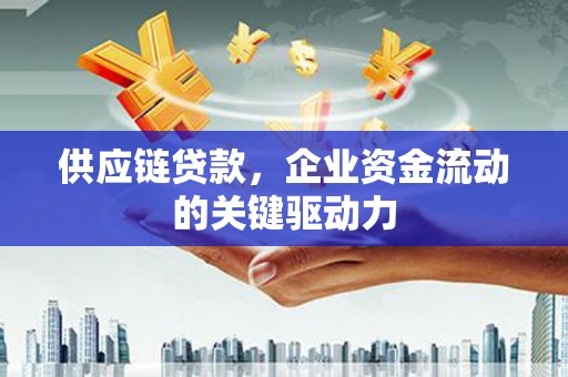 宽甸供应链贷款，企业资金流动的关键驱动力
