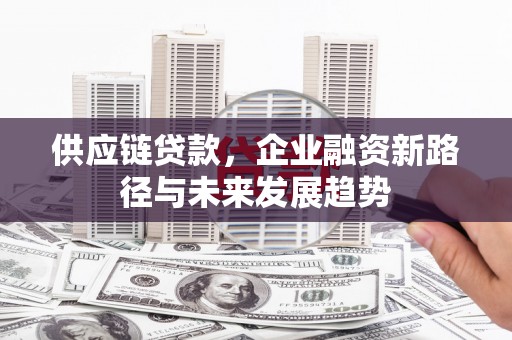 宽甸供应链贷款，企业融资新路径与未来发展趋势