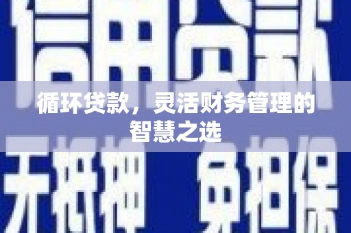 宽甸循环贷款，灵活财务管理的智慧之选