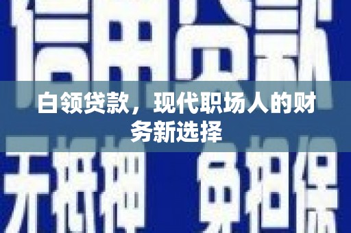 宽甸白领贷款，现代职场人的财务新选择