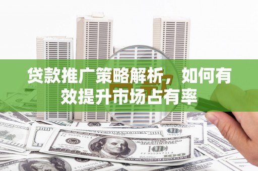 宽甸贷款推广策略解析，如何有效提升市场占有率