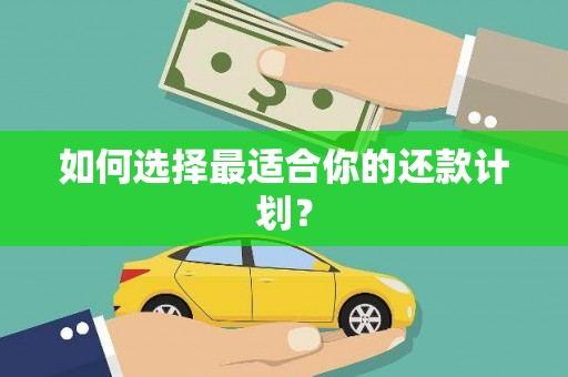 宽甸如何选择最适合你的还款计划？