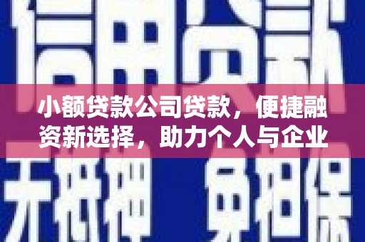 宽甸小额贷款公司贷款，便捷融资新选择，助力个人与企业成长