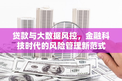 宽甸贷款与大数据风控，金融科技时代的风险管理新范式