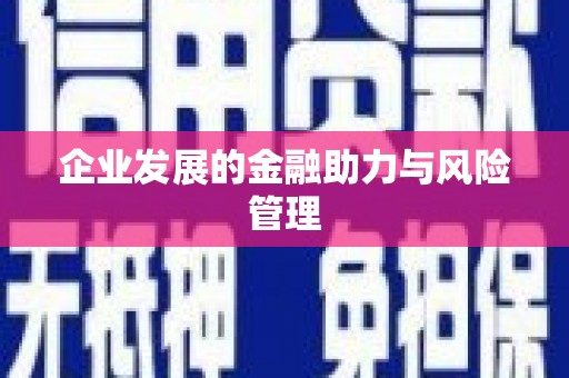 宽甸企业发展的金融助力与风险管理