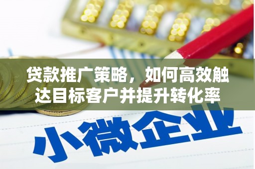 宽甸贷款推广策略，如何高效触达目标客户并提升转化率
