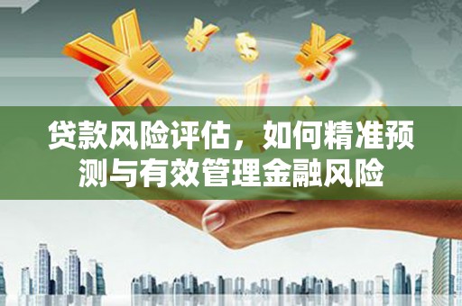 宽甸贷款风险评估，如何精准预测与有效管理金融风险