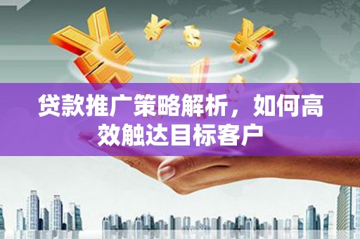 宽甸贷款推广策略解析，如何高效触达目标客户