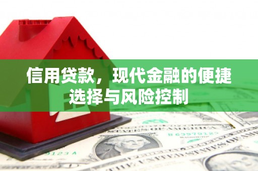 宽甸信用贷款，现代金融的便捷选择与风险控制