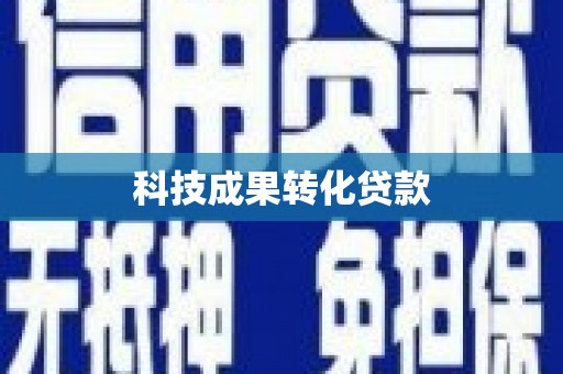 宽甸科技成果转化贷款