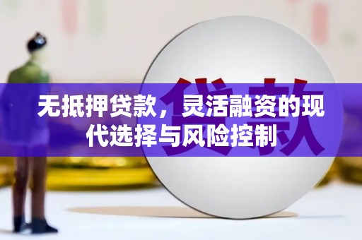 宽甸无抵押贷款，灵活融资的现代选择与风险控制