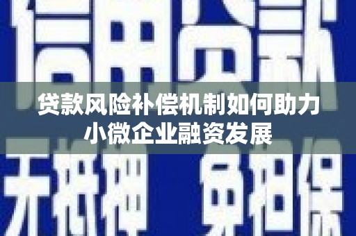 宽甸贷款风险补偿机制如何助力小微企业融资发展