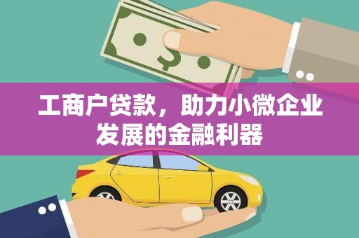 宽甸工商户贷款，助力小微企业发展的金融利器