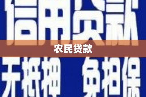 宽甸农民贷款