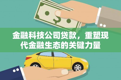 宽甸金融科技公司贷款，重塑现代金融生态的关键力量