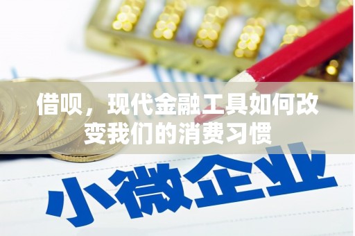 宽甸借呗，现代金融工具如何改变我们的消费习惯