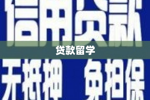 宽甸贷款留学
