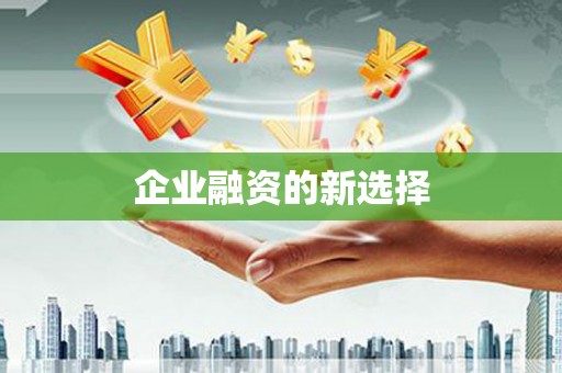 宽甸企业融资的新选择