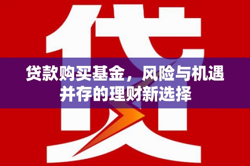 宽甸贷款购买基金，风险与机遇并存的理财新选择