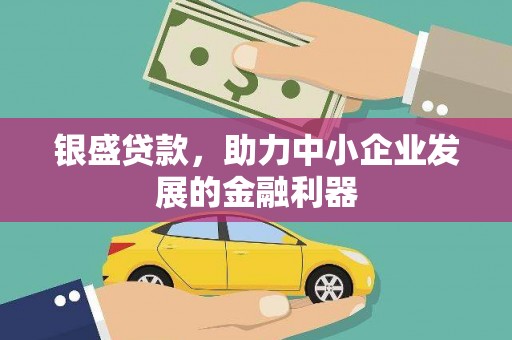 宽甸银盛贷款，助力中小企业发展的金融利器