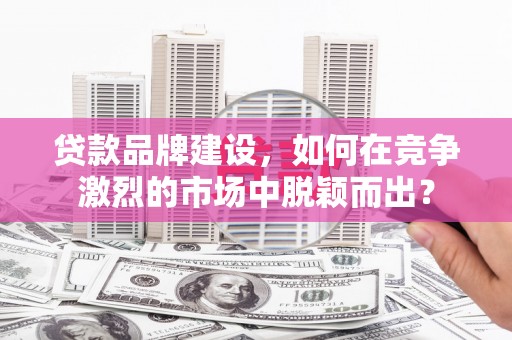 宽甸贷款品牌建设，如何在竞争激烈的市场中脱颖而出？