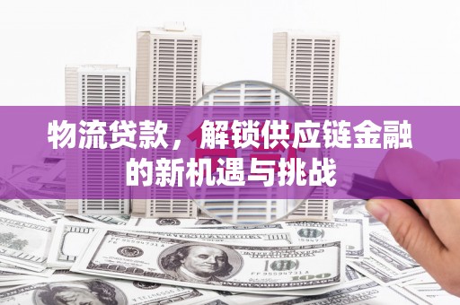 宽甸物流贷款，解锁供应链金融的新机遇与挑战