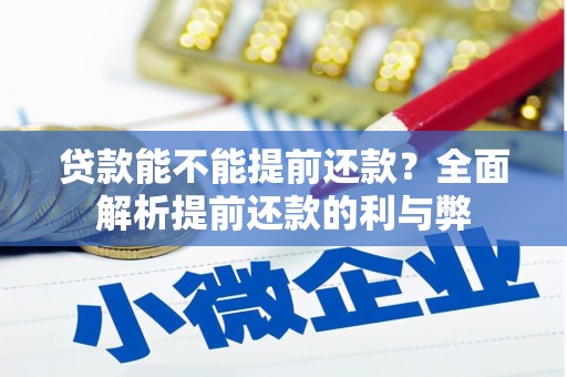 宽甸贷款能不能提前还款？全面解析提前还款的利与弊